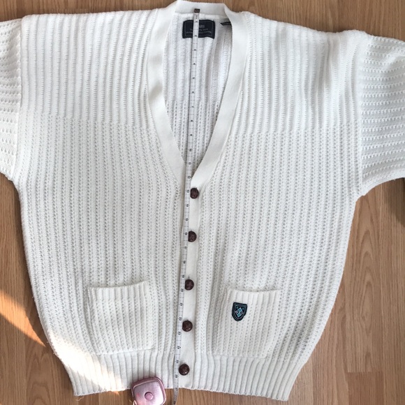 Cable knit oversized cardigan - the real deal grandpa sweater from sears! - Picture 11 of 12